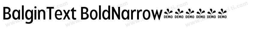 BalginText BoldNarrow字体转换